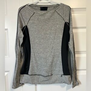 lululemon athletica Gray and Black Long Sleeve Top